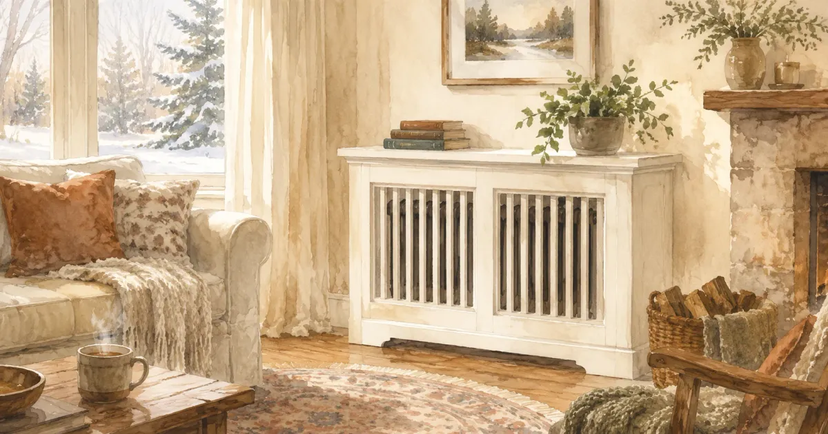 Decorative Radiator Covers That Improve Modern Interior Room Appearance